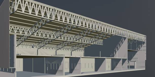 istock 3D illustration of building structure 1490383298