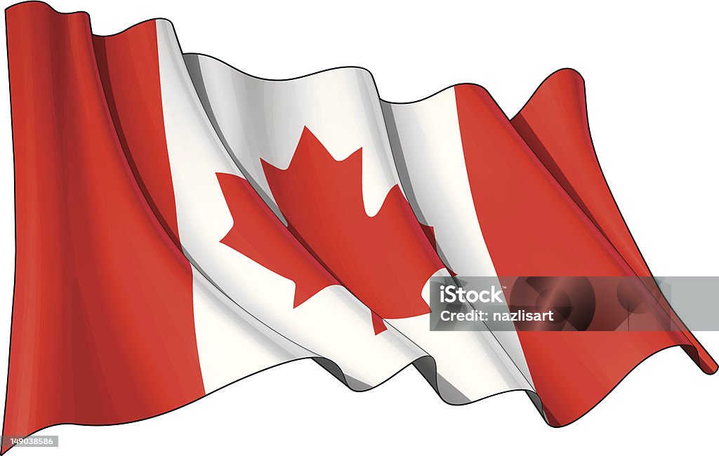 Bandera de Canadá - arte vectorial de Bandera canadiense libre de derechos