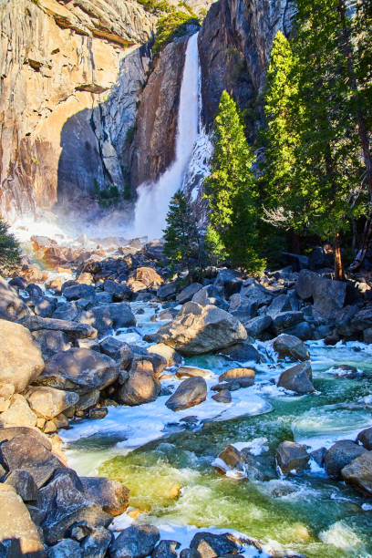 istock Ice waters pour from Yosemite Lower Falls in early spring 1490389061