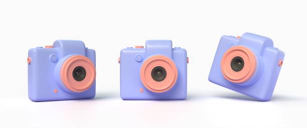 istock 3D Vintage camera on isolate white background. photography concept of a camera symbol. 3d render illustration 1490389970