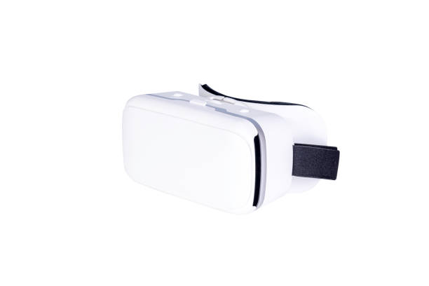 istock Virtual reality VR glasses isolated on white background with clipping path. 1490393143