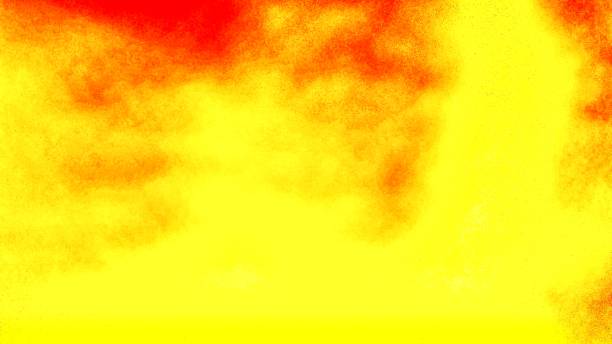 istock Yellow and red coloured grunge and gradient wallpaper background picture 1490400043