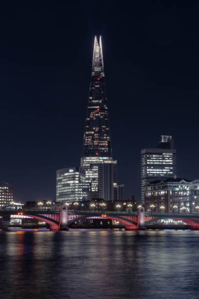 istock The majestic Shard shining in the night 1490401944