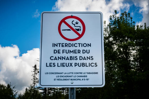 istock not allowed to smoke cannabis sign in Canada 1490401954