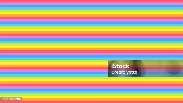 Color Pattern Horizontal Horizontal Rainbow Color Pattern Background Stock Illustration ...