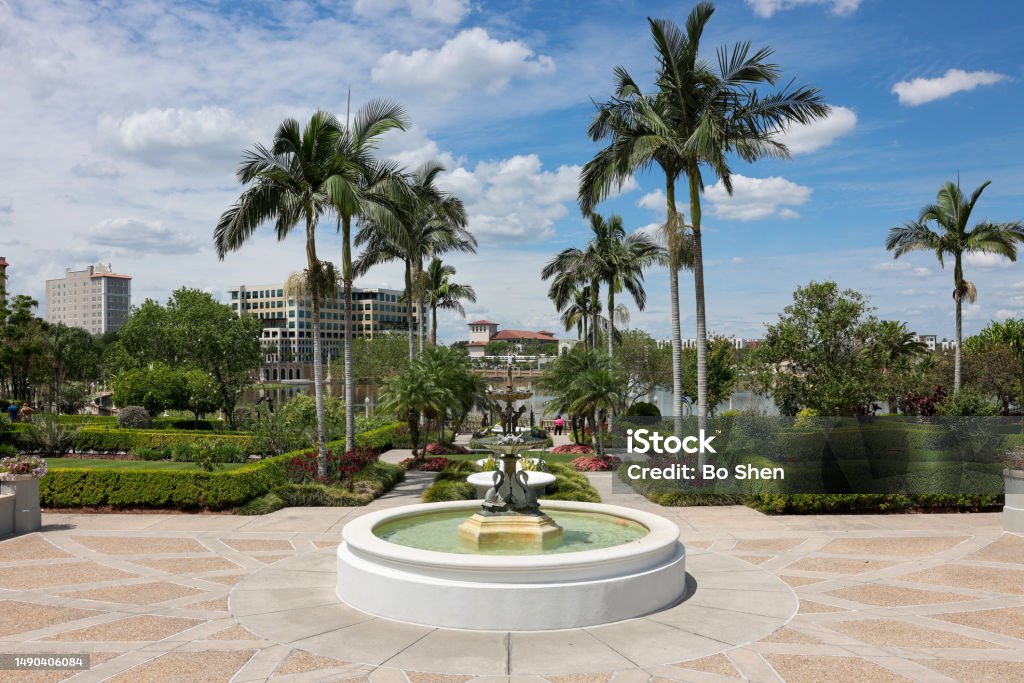 The scenery at Hollis Garden, a public botanical garden in Lakeland, Florida Lakeland - Florida Stock Photo
