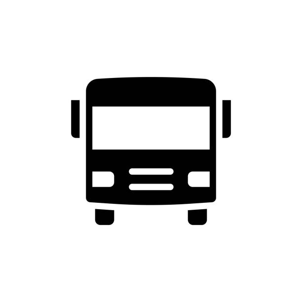 ilustraciones, imágenes clip art, dibujos animados e iconos de stock de diseño de icono de autobús lanzadera con trazo editable. adecuado para el diseño de páginas web, aplicaciones móviles, ui, ux y gui. - shuttle bus vector isolated on white bus