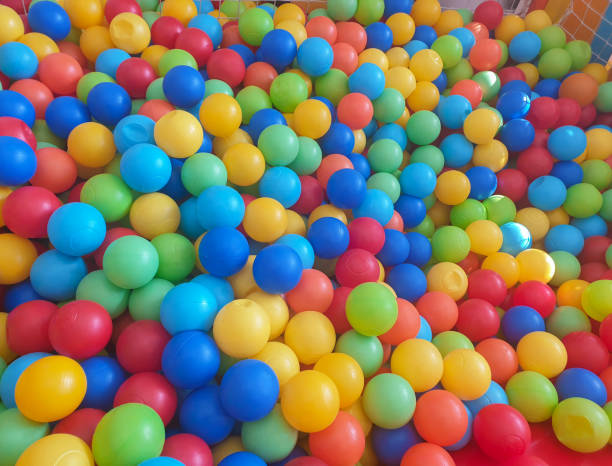 A single ball placed on a reflective surface
