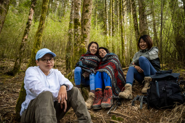 istock Female make a portrait in a forest. 1490413902