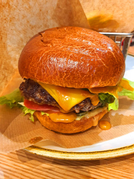 istock a very tasty hamburger on a plate 1490417246