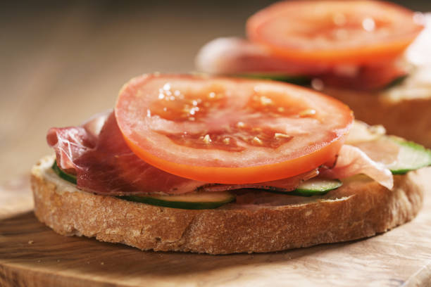 istock ciabatta open sandwiches with speck and vegetables 1490431058