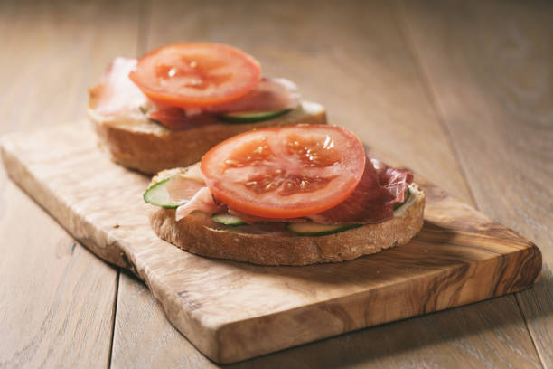 istock ciabatta open sandwiches with speck and vegetables 1490431168