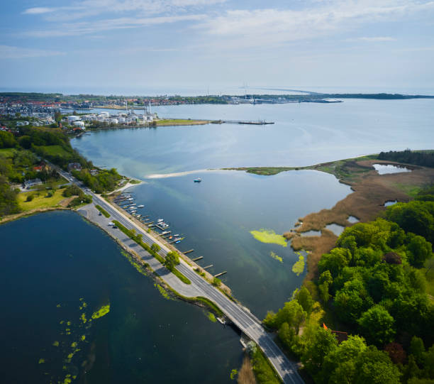 istock Road connecting land across bay 1490433682