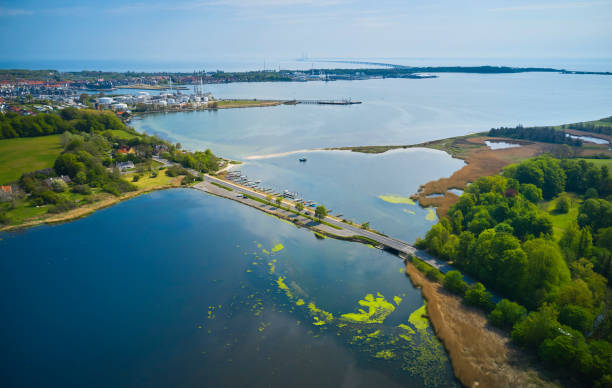 istock Road connecting land across bay 1490433696