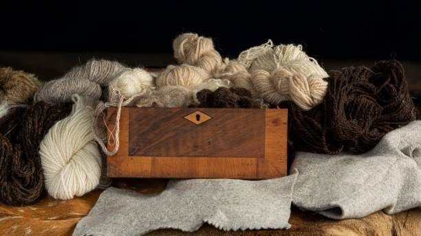 istock Box Of Yarn For Weaving. 1490439591