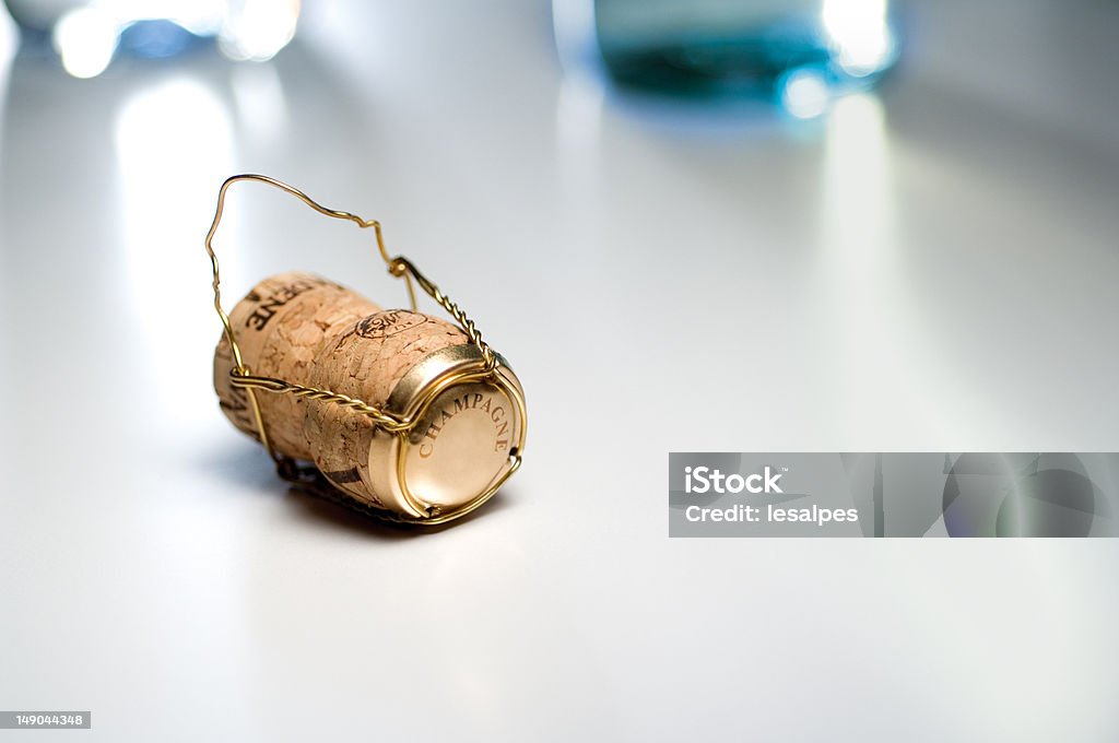 Champagne cork Champagne cork on a kitchen desktop Alcohol - Drink Stock Photo