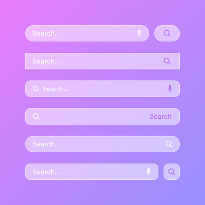 Various Transparent Search Bar Templates Internet Browser Engine With ...