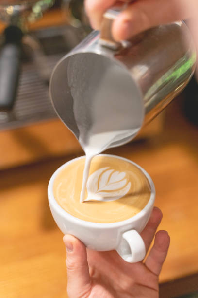 istock Barista make coffee cup latte art 1490449328