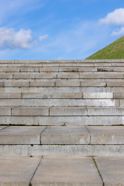 istock new concrete staircase in the park, details 1490450493