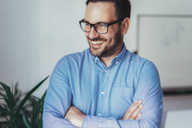 istock Portrait of businessman 1490452599