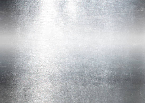 Brushed metal plate Brushed metal plate sheet metal photos stock pictures, royalty-free photos & images