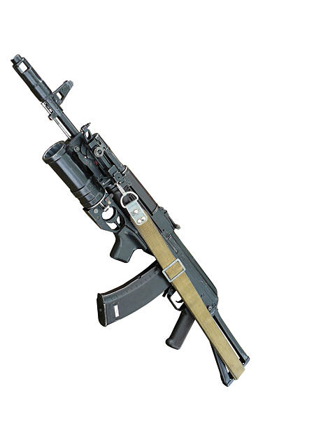istock Kalashnikov's semi automatic rifle with a grenade launcher 149045403