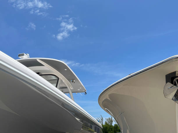 istock Boats on a rack in a marina 1490458342