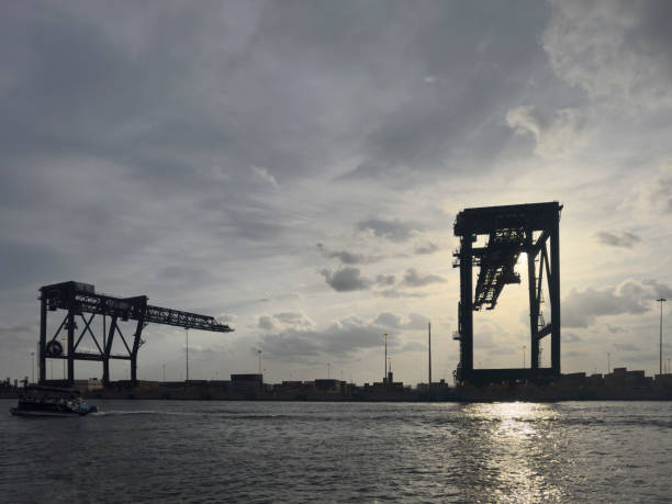 istock Port Everglades at sunset, Dania Beach, Florida 1490458406