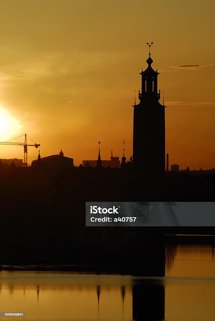 Municipio di Stoccolma - Foto stock royalty-free di Acqua