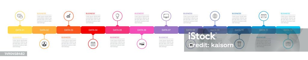 timeline 7 vector hd images, 7 data infographics... 12 Data Infographics Tab Index Timeline Template Vector Illustration ...