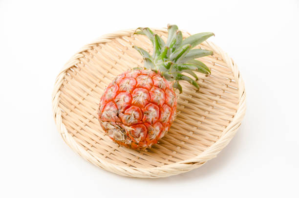 Fresh ripe pineapple fruit (peach pine) from Ishigaki Island, Okinawa