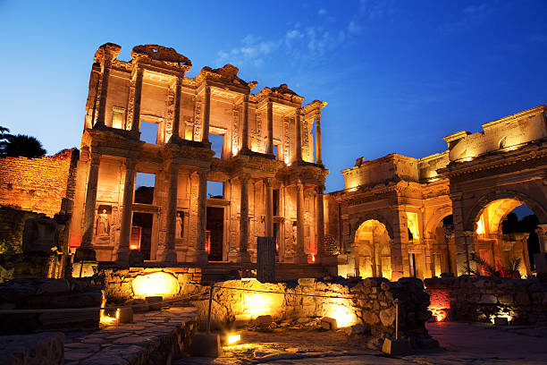 Library of Celsus, Ephesus, Turkey Library of Celsus, Ephesus, Turkey celsus library photos stock pictures, royalty-free photos & images