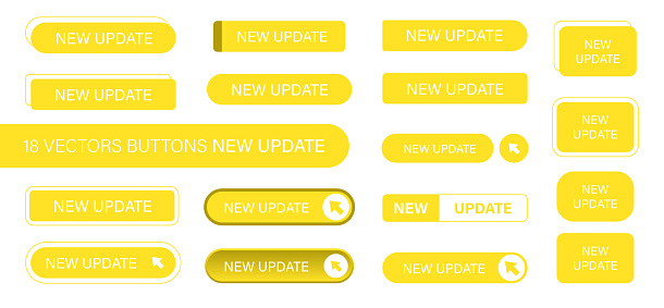 Update Function Button Ui The New Update Is A Set Of Simple Modern Buttons Push Button For An ...