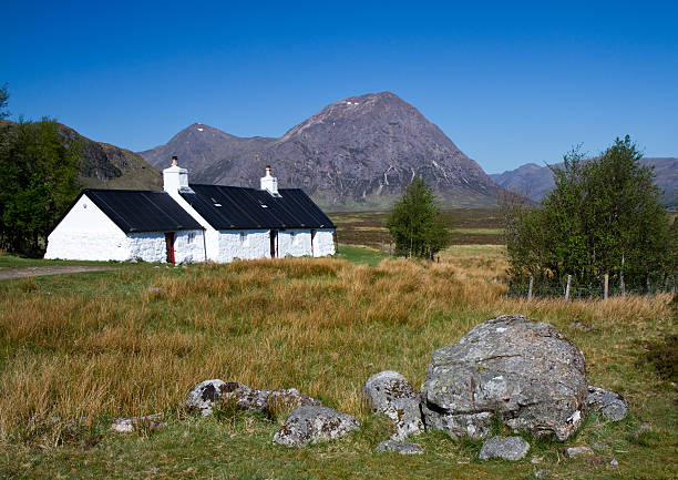 istock White house in front of the pyramid mountain 149047001