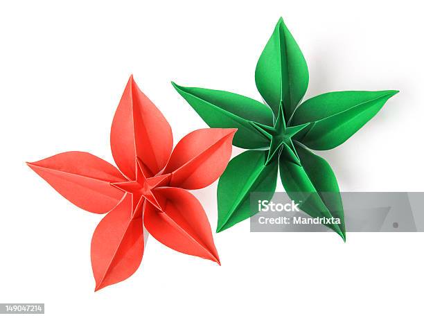 Flowers Origami Stock Photo - Download Image Now - Flower, Origami, Art