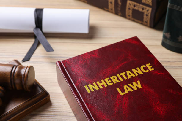 istock Inheritance law book on wooden table, closeup 1490476806