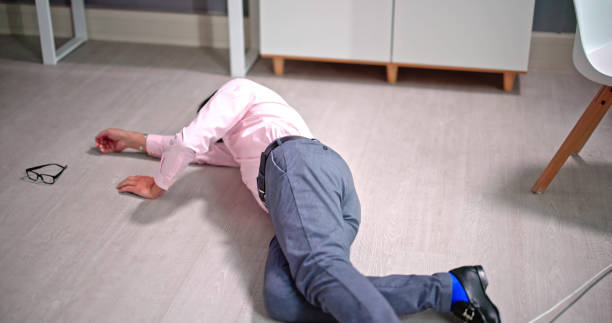 istock Wire Cord Trip Over And Fall. Feet Stumble 1490492008