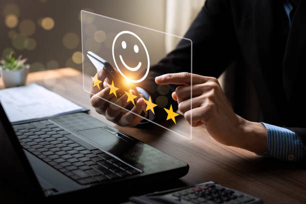 istock customer satisfaction survey concept. Business people rate service experience and product quality or staff friendliness and overall value for the price. information, amend, improve 1490493987
