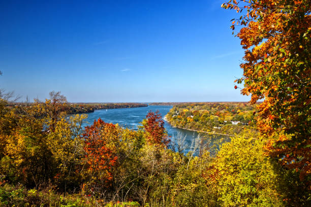 istock The Niagara river flows between NY and ON , Niagara Falls, ON, Canada 1490496241