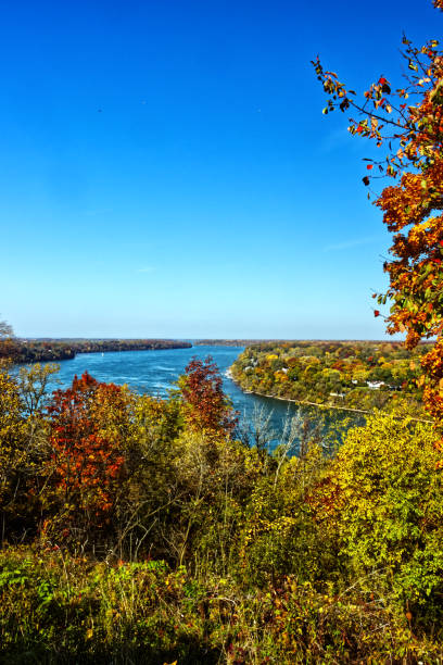 istock Colorful fall scene by the Niagara river , Niagara Falls, ON, Canada 1490496466