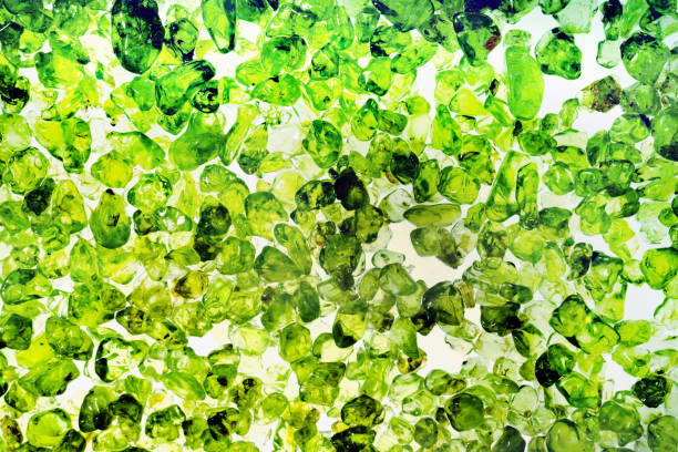 bright gems isolated on white background