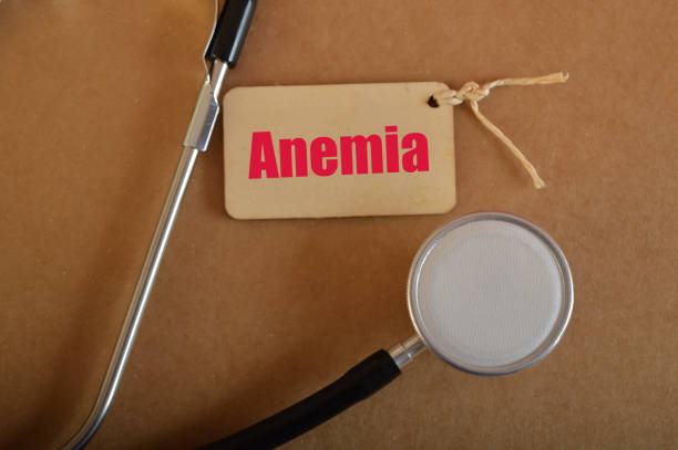 Stethoscope with text ANEMIA. Anemia is a condition characterized by a decrease in the number of red blood cells or a decrease in the amount of hemoglobin in the blood Stethoscope with text ANEMIA. Anemia is a condition characterized by a decrease in the number of red blood cells or a decrease in the amount of hemoglobin in the blood erythropoietin stock pictures, royalty-free photos & images