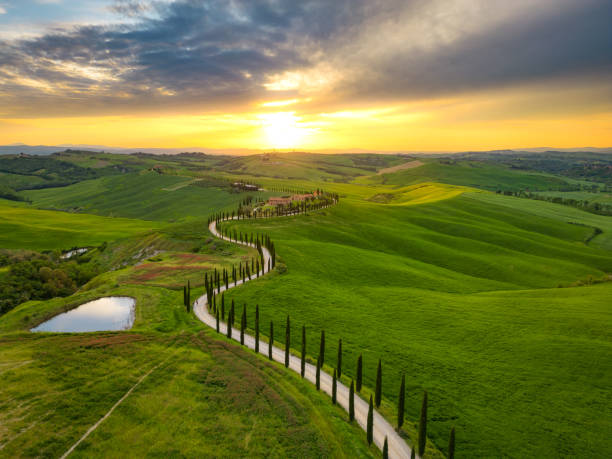 istock Asciano Crete Senesi rolling landscape in Tuscany 1490511192