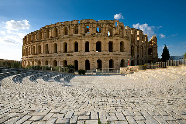 istock Amphitheater of El Jem on a sunny day 149051396