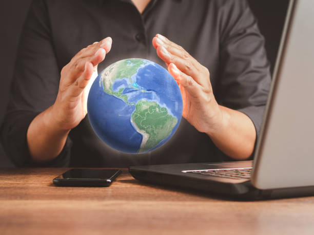 istock Holding a glowing earth globe in his hands. Ecology Environment Earth 1490518769