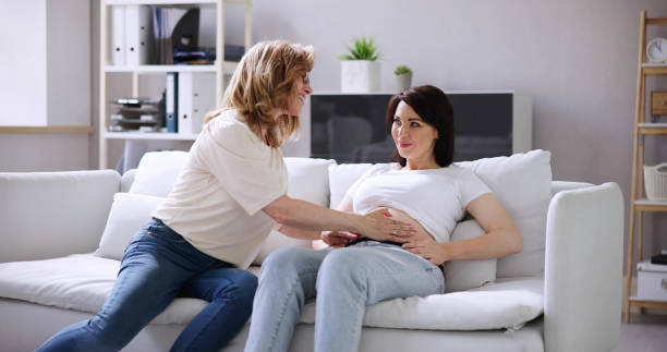 istock Pregnant Woman Baby Support Massage 1490519580