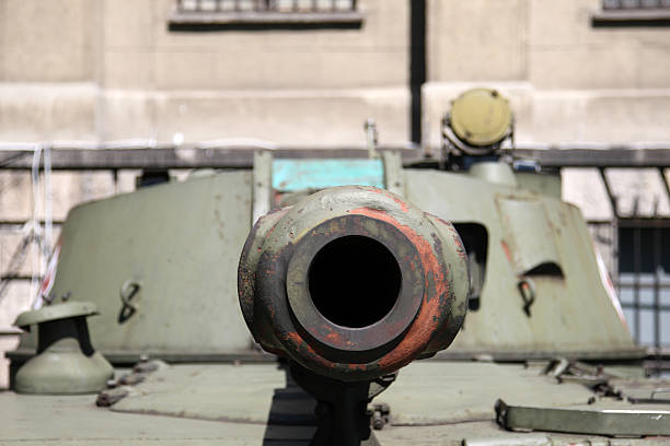 istock cannon rifle of a tank 149052371
