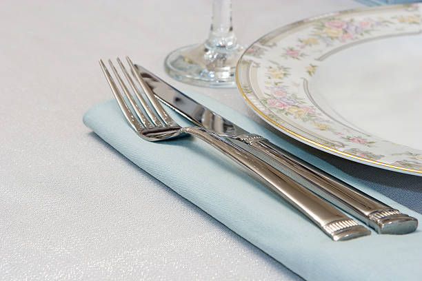 Elegant Table Setting stock photo