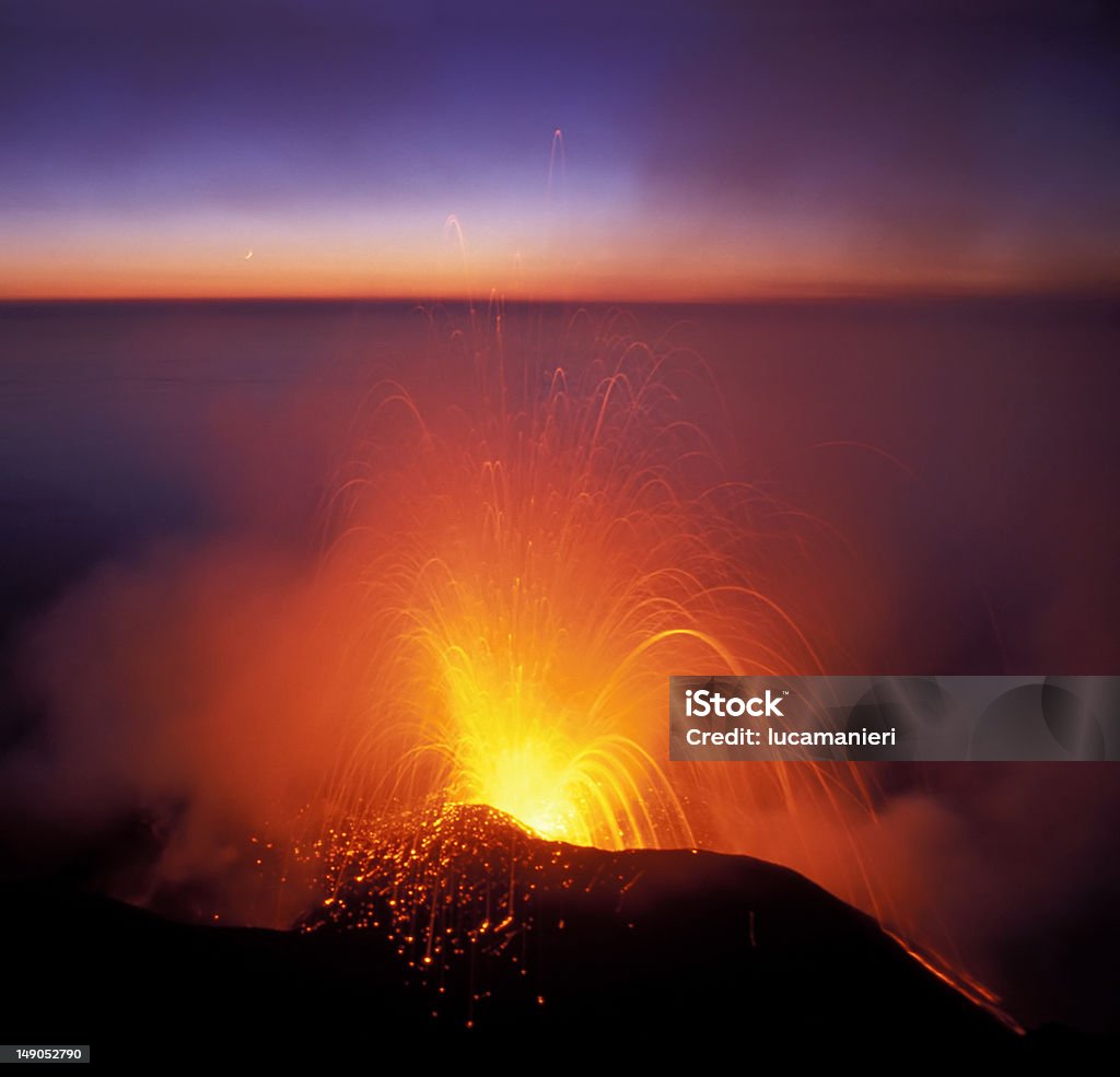 Erupção do Vulcão - Foto de stock de Calor royalty-free