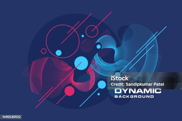 Modern Backgrounds With Abstract Elements And Dynamic Shapes Stock ...